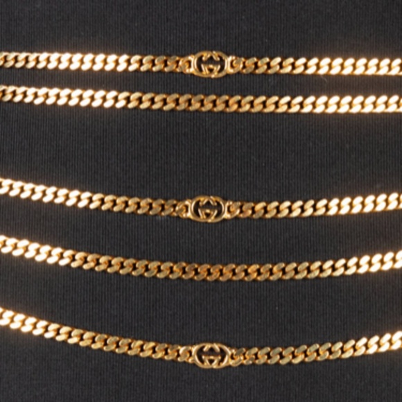 VINTAGE 1990s Gucci Chain Link Belt - Picture 3 of 5